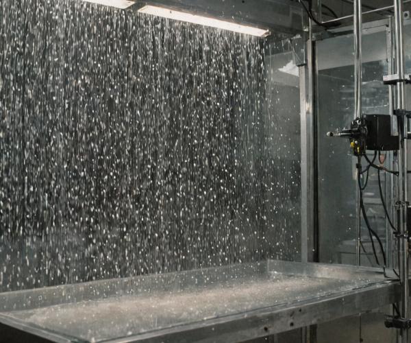 Clear coat application process in spray booth