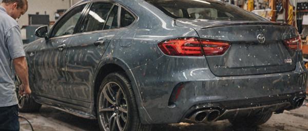 Complete vehicle paint job service